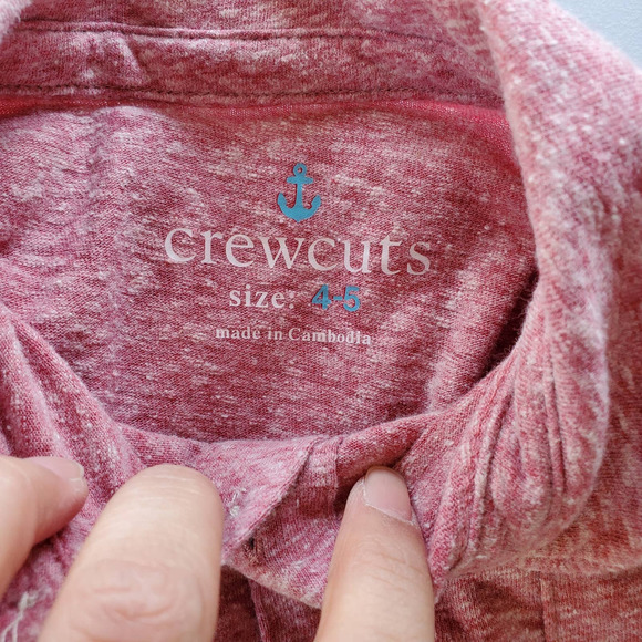 Crewcuts Bundle Boys 4-5 Plaid Button Down Red Henley Shirts - Picture 8 of 8